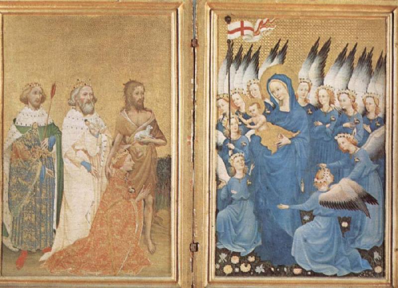 unknow artist The Wilton diptych Germany oil painting art